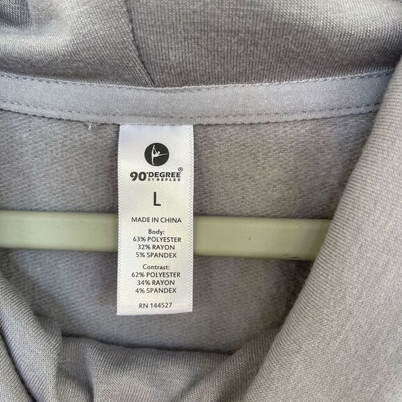 90 Degrees by Reflex Cowl Neck Womens Sweatshirt Large NEW - Picture 8 of 10